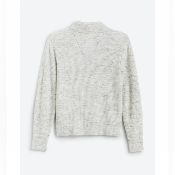 Quarter Zip Pointelle Sweater - Picture 8 of 9